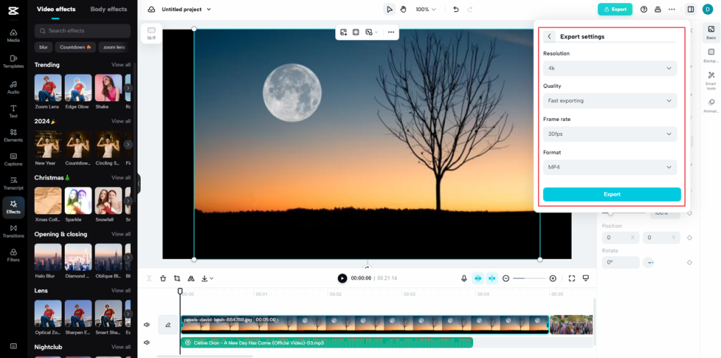 download or share your video online