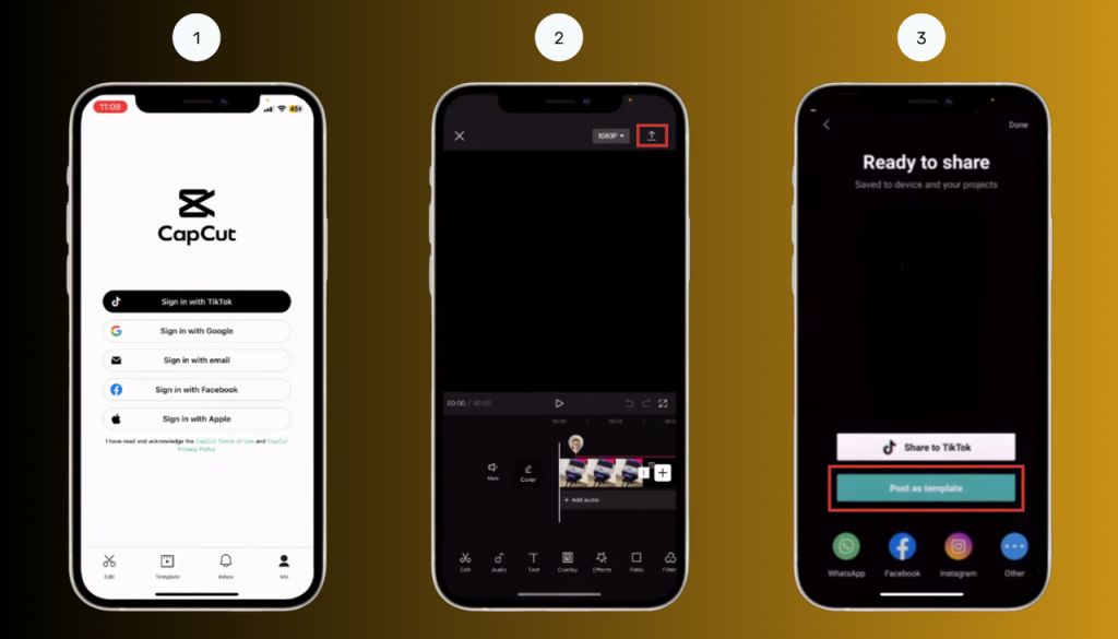 Create and share your CapCut template