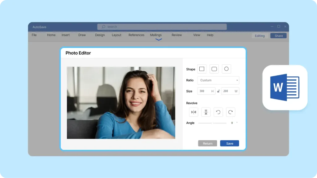 Resize Picture in Word