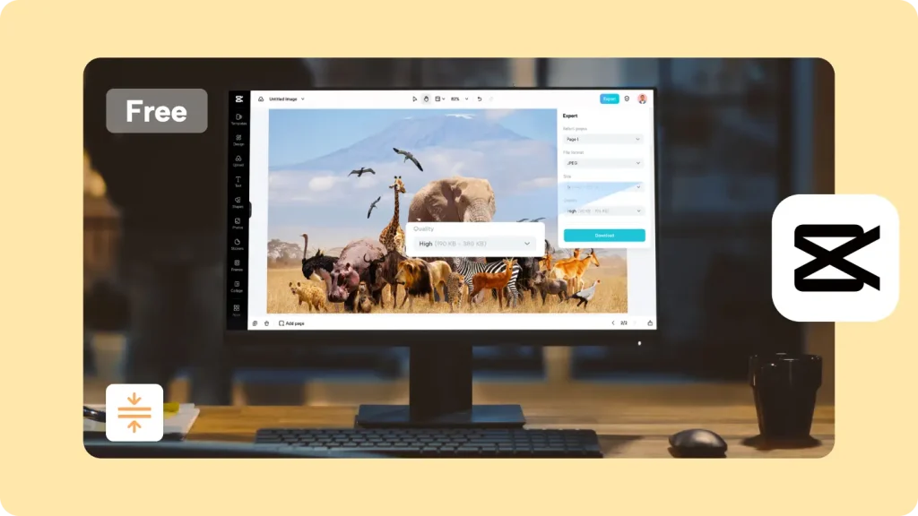 CapCut Windows Compress Image